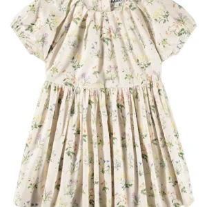Abito Christen per bambina Molo beige con stampa a fiori