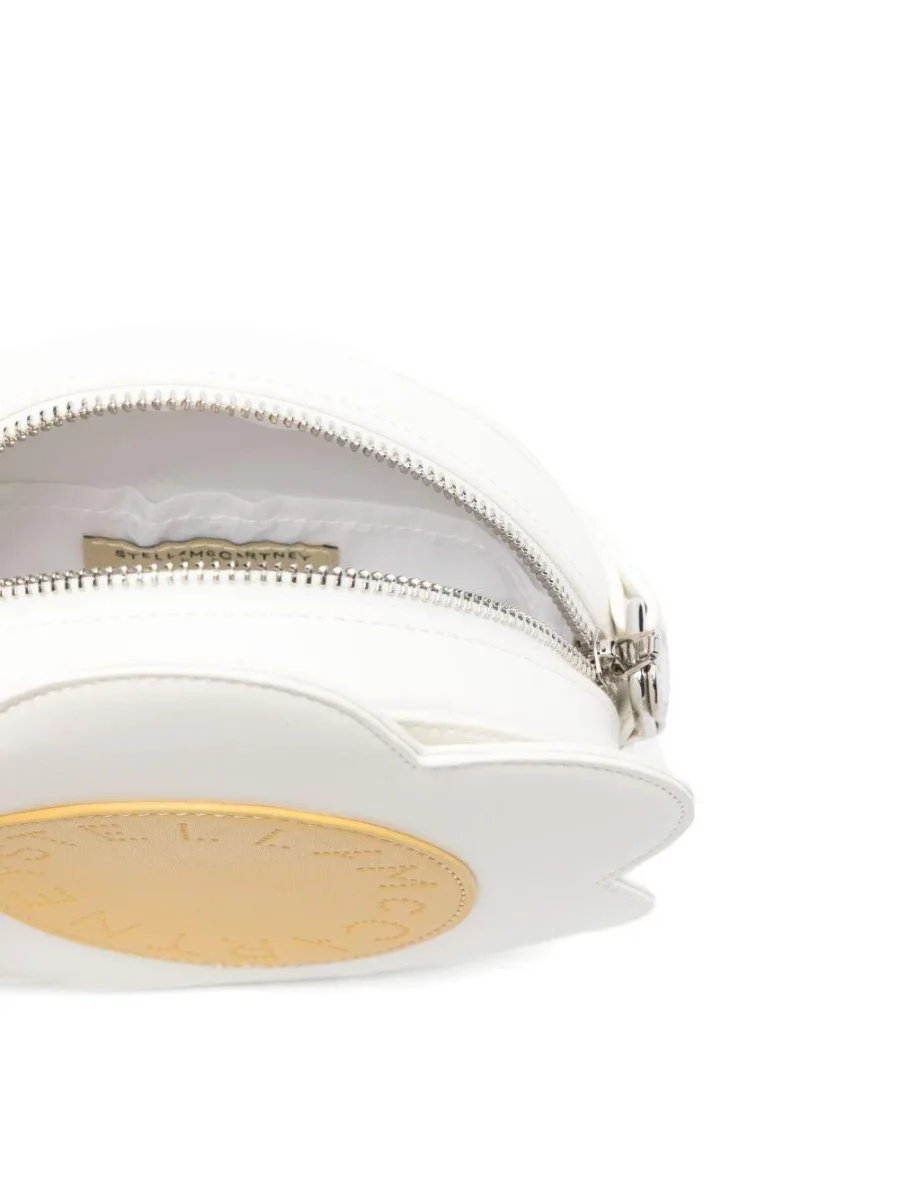 Borsa a fiore per bambina Stella McCartney Kids bianca con design margherita - immagine 5