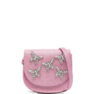 Borsa per bambina Aruna Seth rosa con applicazione farfalle