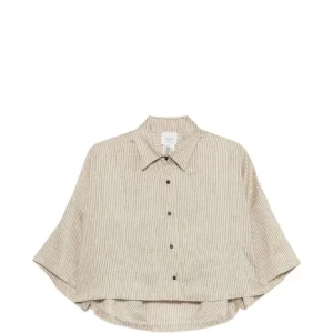 Camicia per donna Alysi beige colletto alla francese