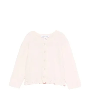 Cardigan per neonata Tartine Et Chocolat rosa con orlo smerlato