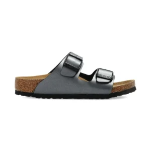 Ciabatte Arizona per bambini Birkenstock Kids grigio con doppia fibbia