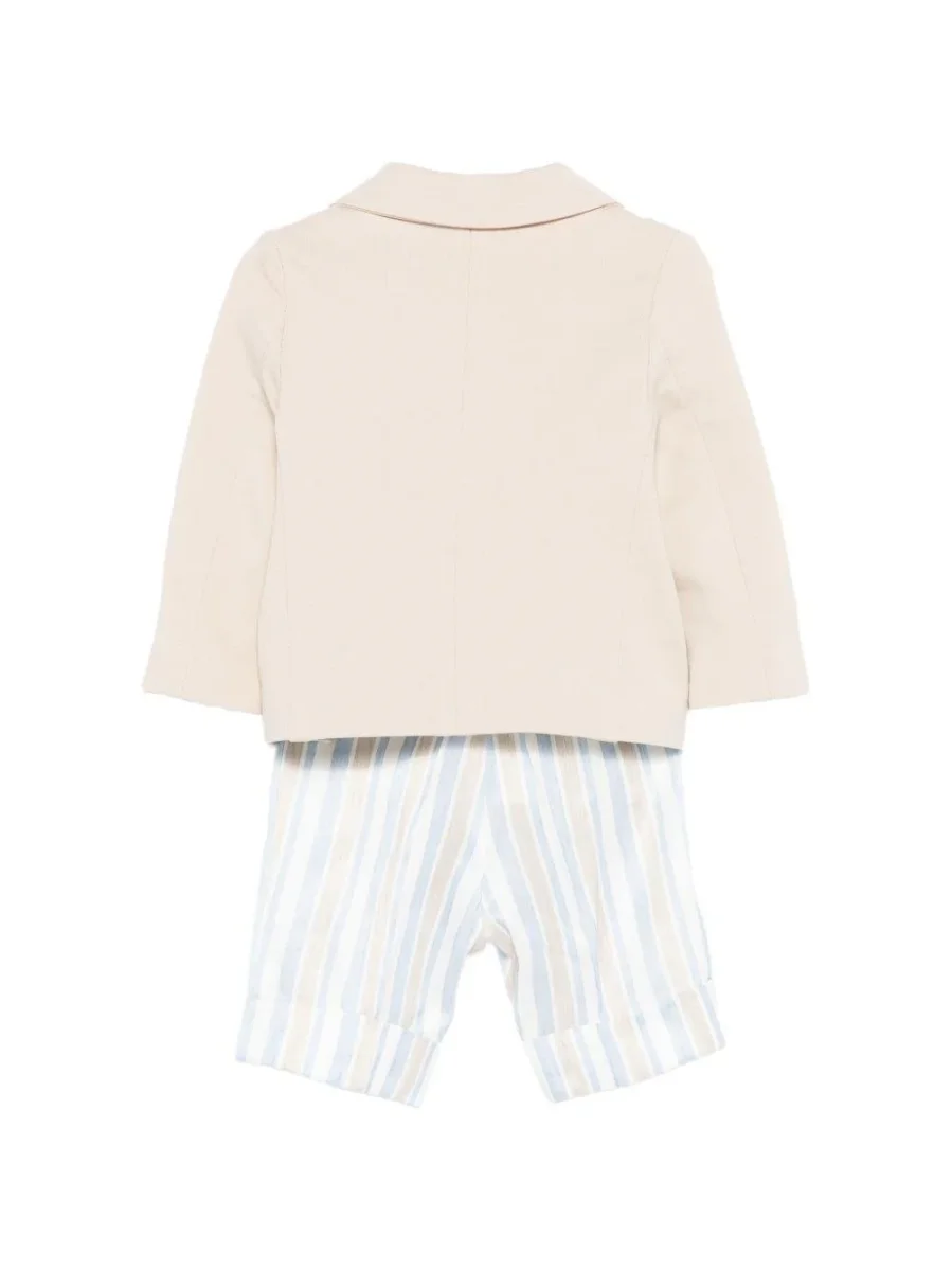 Completo per neonato Colorichiari multicolore con fazzoletto da taschino - immagine 3