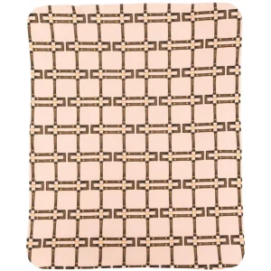 Coperta per neonata Elisebetta Franchi La Mia Bambina rosa con motivo geometrico