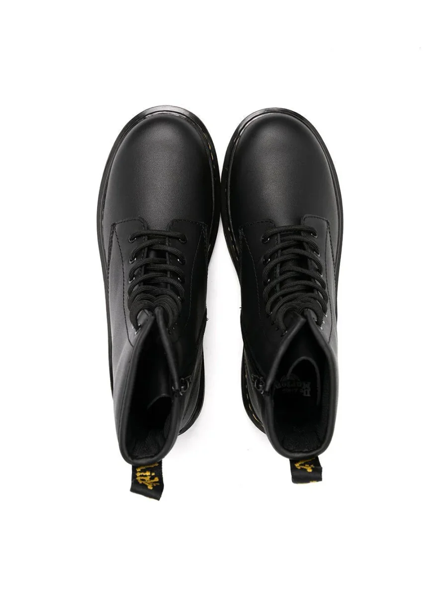 Stivaletti Fiori per bambini Dr. Martens Kids neri con cuciture a contrasto - immagine 4