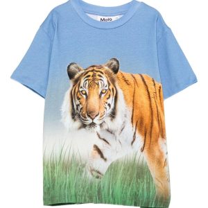 T-shirt Rubin per bambino Molo multicolor con stampa tigre